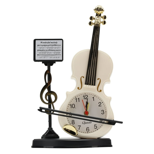 Despertador, Despertador de violín Reloj despertador innovador único Reloj de escritorio Respuesta rápida