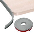 thumbnail image 1 of Banda de borde en forma de U Uxcell, 63/64" x 26 pies, borde autoadhesivo flexible, protector de borde de TPE para metal, encimera, mesa, gabinetes, restauración, gris, 1 of 6
