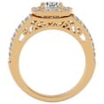 thumbnail image 3 of SuperJeweler 3 Carat Lab Grown Diamond Bridal Set In 14K Yellow Gold For Women, 3 of 6