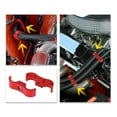 thumbnail image 3 of 4pcs Red AN6 14mm Hose Separator Clamp Fitting Adapter with Wrench for Car Aluminum Alloy, 3 of 6