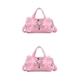 thumbnail image 3 of relayinert Tonneaux Sac à Dos Tendance et Résistant aux Rayures Articles Sûrs Durables Vêtements Chaussures Robe Sac à Main Rose long Fil 2Set, 3 of 6