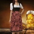 thumbnail image 6 of FEIFLY Women Dresses Laced Half Apron Bavarian Traditional For Party Dress Up Solid Color Festival Clothing, 6 of 9