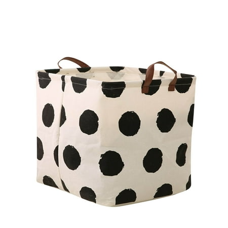 

Zip Storage Bags for Household Fabric Art Cotton Clothes Litter Basket Square Box Folding Toy Storage Basket Storage Box Organize Bins
