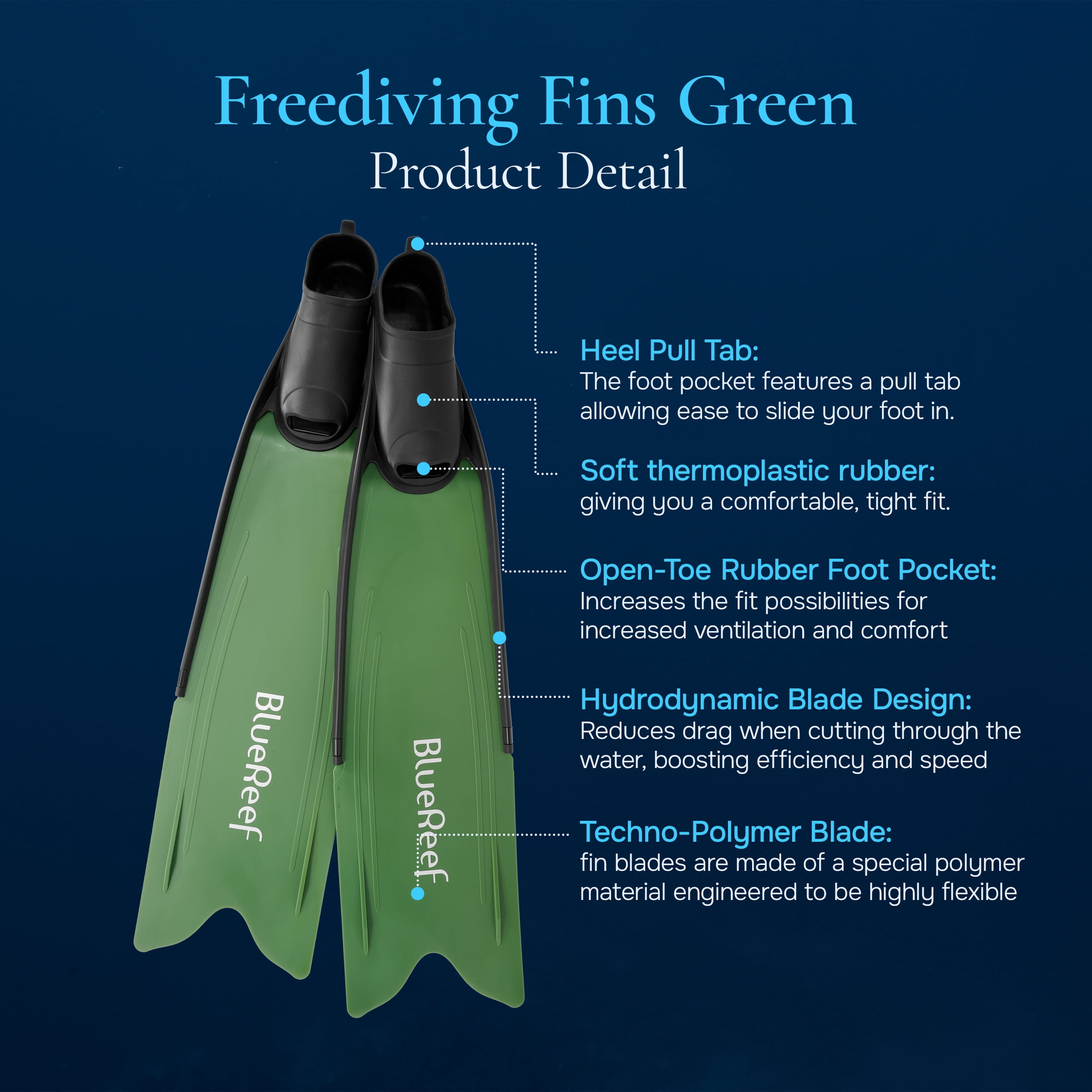 Blue Reef Freediving Fins