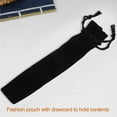 thumbnail image 3 of 200 Pcs Black Velvet Pen Pouch Sleeve Holder Single Pen Bag Case Pencil Bag, 3 of 8