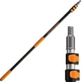 thumbnail image 1 of ft Long Telescopic Extension Pole Multipurpose Extendable Pole with Universal Twiston Metal Tip Lightweight and Sturdy Best Telescoping Pole for Painting Dusting and Wind, 1 of 7