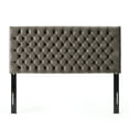 thumbnail image 4 of Noble House Ochoa Velvet Contemporary Queen-Full Headboard, Grey, 4 of 5