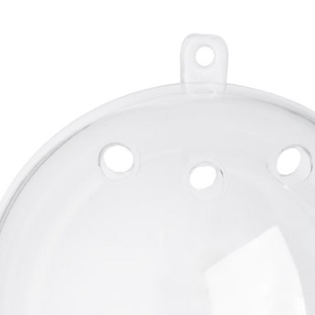 14pc Acrylic Fillable Clear Ball Ornaments 80mm - for Christmas and Crafts - Factory Direct Craft