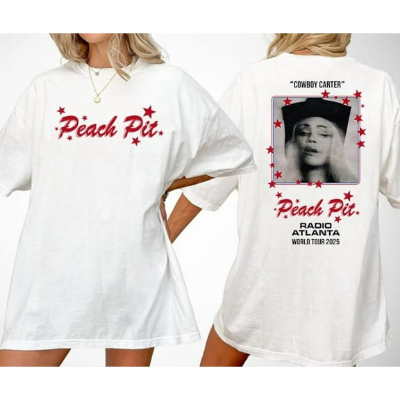 Peach Pit Atlanta Inspired Shirt, Country Tour Concert Tee, Gift for Music Fans, Music Tour In Atlanta Tour 2025 Shirt