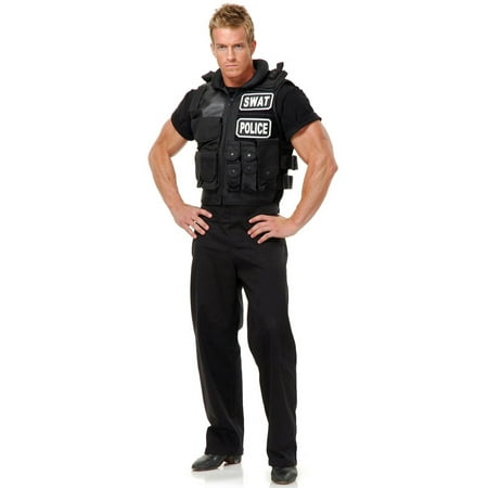 SWAT Team Vest Men's Adult Halloween Costume, Small