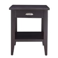 thumbnail image 3 of Leick Home 10507-BK Laurent Table d'Extrémité avec Tiroir et Tablette d'Exposition-Noir, 3 of 5