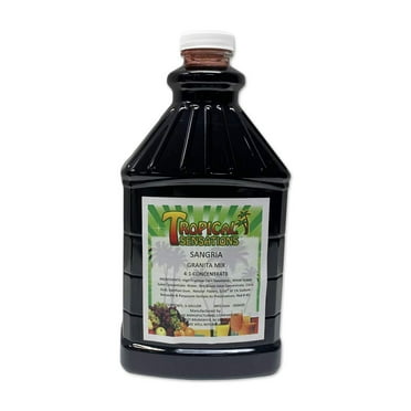 Frozen Cocktail  Red Sangria Frozen Drink Mix, Tropical Sensations, 64 oz Bottle