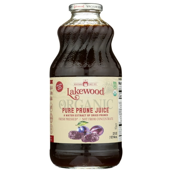 Lakewood Organic 100% Juice Pure Prune, 32 Fl Oz