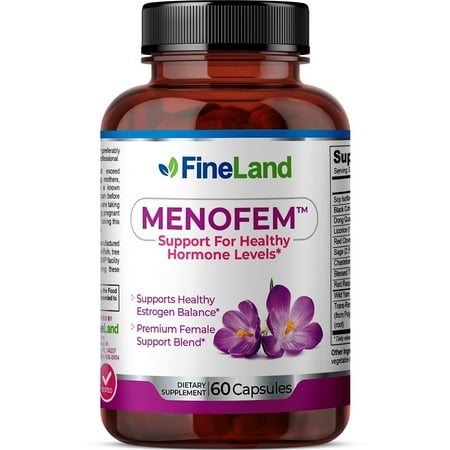 Fineland Vitamins MENOFEM Hormonal Balance Support, Estrogen Levels, Female Blend, 60 Capsules