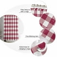 thumbnail image 6 of Shower Curtain Wine Red Buffalo Check Plaid Bathroom Curtains with Hooks, Waterproof Fabric Farmhouse Style Bath Shower Curtains Set for Bathroom Bathtubs Decor 36x72 Inch, 6 of 8