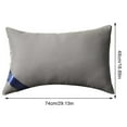 thumbnail image 2 of PureCasa Cotton Pillows Supportive Bed Pillow Core for Home Hotel, Solid Color Skin-Friendly Bedding Pillows for Back Side Stomach Sleeper, High Resilience, Non Collapsing, 17"x27", 1PC, Gray, 2 of 9