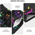 thumbnail image 5 of FREEAMG Colorful Halloween Pumpkin Face Men's Pajama Pants Shorts Sleepwear Lounge Pajama Bottoms, 5 of 7