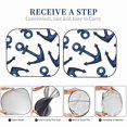 thumbnail image 5 of Kdxio Navy Blue Anchor Print 2-Piece Sun Shade Front Windshield - Foldable Car Front Window Sunshades For Most Sedans Suv Truck, 5 of 6