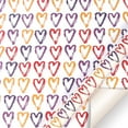 thumbnail image 2 of Valentine's Day Romantic Wrapping Paper Black Love And Red Hearts In Various Size On White Wrapping Paper 1 Sheet for Wedding Anniversary Birthday Holiday, 2 of 4