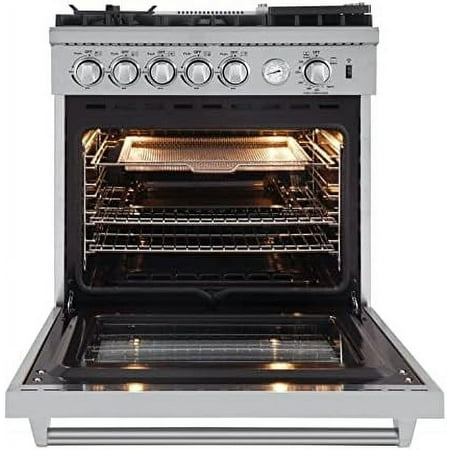 Forno Appliances - Lazio Alta Qualita 4.32 Cu. Ft. Freestanding Gas Range with Convection - Stainless Steel