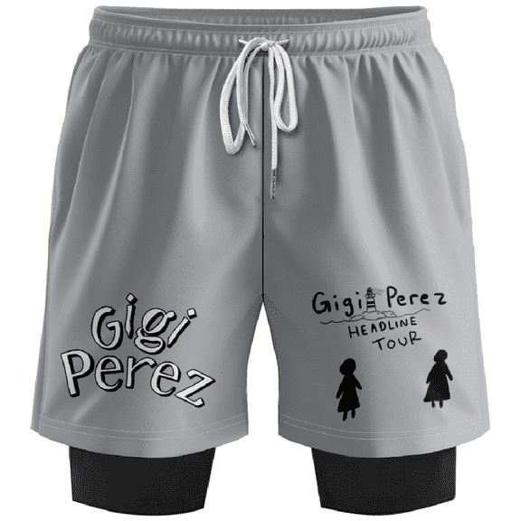 Gigi Perez Headline Tour Shorts Men's and Women's 2-in-1 Athletic Shorts Summer Comfort Shorts