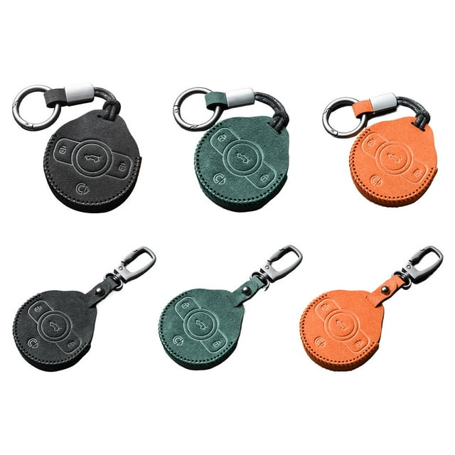 maskred Decorative Accessories For Car Keys And Wear-Resistant Applicable Models For Smart 1 Car Key Case A green+sports rope