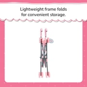 My Sweet Love Fold-Up Doll Stroller, Pink and White