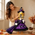 thumbnail image 6 of Sruoe Halloween Porch Goose Outfits with Witch Hat, 23 Inch Porch Goose Clothes, Goose Clothes Dress, Duck Sculpture Clothes for Lawn Statue Cement Statue Yard Patio Party Decoration, 6 of 7