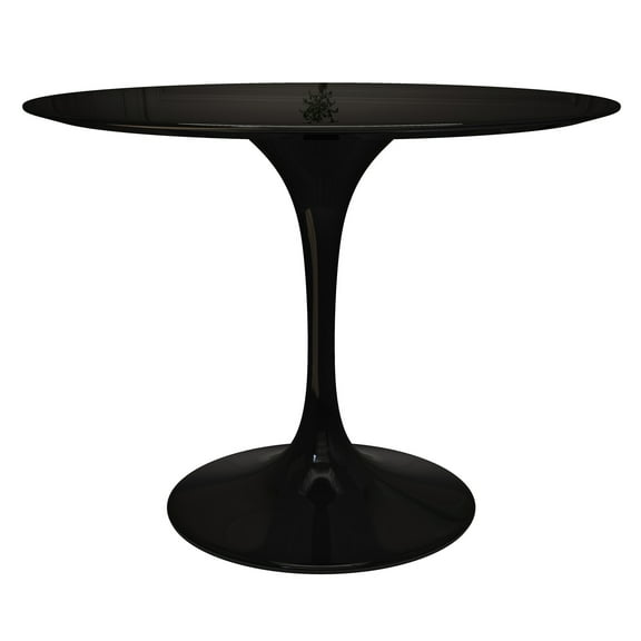 Modholic Tulip 42" Fiberglass Dining Table, Black