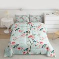 thumbnail image 3 of Homewish Pink Cherry Blossoms Bedding Comforter Set, Rustic Birds Animal Twin Comforter Sets, Vintage French Style Reversible Bedding Set, Super Cozy Room Decor, 2-Piece, 3 of 9