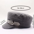 thumbnail image 2 of CoCopeaunts Newsboy Hats for Women Cotton Hat British Style Warm Retro Newsboy Caps Military Octagonal Cap Female Visor Caps, 2 of 7