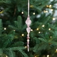 thumbnail image 4 of Christmas Acrylic Crystal Pendant Decorations for Tree, Wreath & Home – Set of 3 Elegant Hanging Ornaments with Pearl Beads, Perfect Holiday & Year-Round Decor, 4 of 5