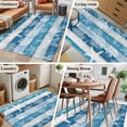 thumbnail image 5 of 2.7'x5' Area Rugs, Blue Coastal Beach Indoor Outdoor Area Rug for Living Room Bedroom, Nautical Starfish Coral Vintage Wooden Washable Bathroom Rugs Kitchen Floor Carpet Mats Home Decor Aesthetic, 5 of 8
