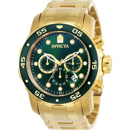 Chronograph Rose Gold Plated - Men's 0075 Pro Diver Chronograph 18k Gold-Plated Watch