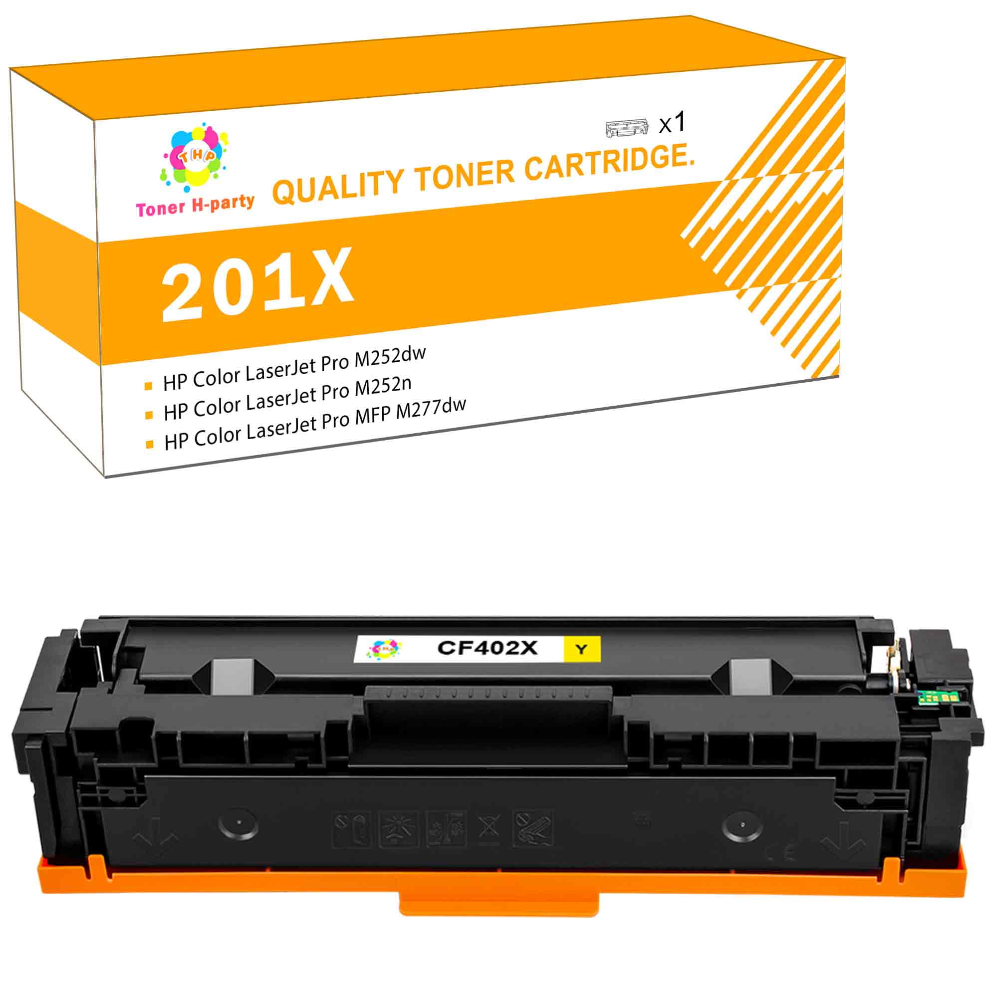 4x MWT PRO Toner XXL für HP Color LaserJet Pro M-252-dw MFP M-277-dw M-274-dn 