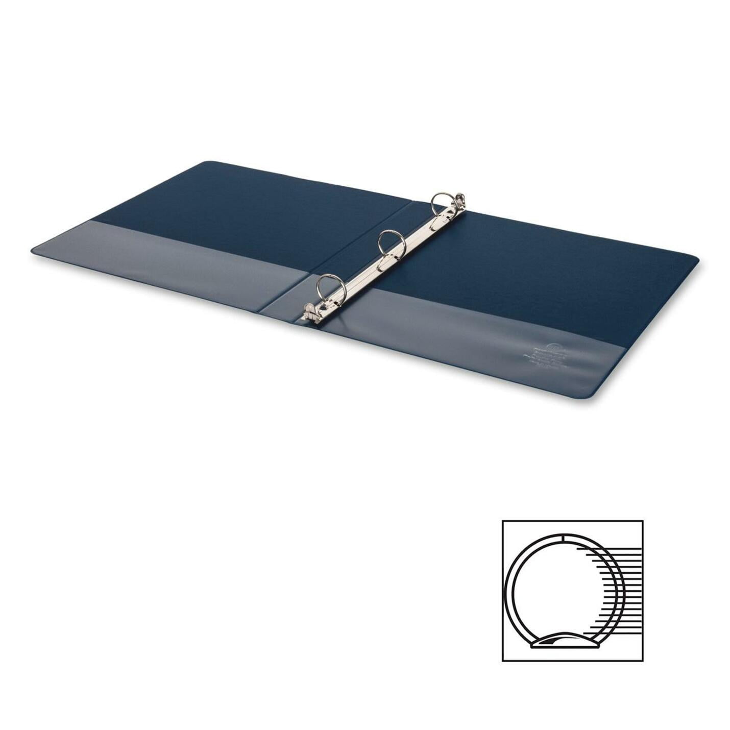 Business Source, BSN09975, Basic Round-ring Binder, 1 Each, Dark Blue