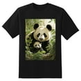 thumbnail image 2 of Plus Size Shirt for Women Black Tops for Women Short Sleeves Shirt for Women Panda3 T Shirt Crewneck Shirt for Women 5XL, 2 of 5