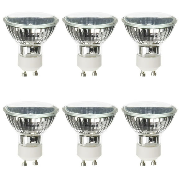 (6)-Bulbs 35-Watt MR16 120V GU10 120V 35W JDR-C Light Bulb Q35MR16/GU10/FMW