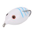thumbnail image 2 of Baverta Realista-Artificial Señuelos de Pesca realistas Forma de F rog de Silicona Cebos Suaves Accesorio de Aparejos(Blanco), 2 of 5
