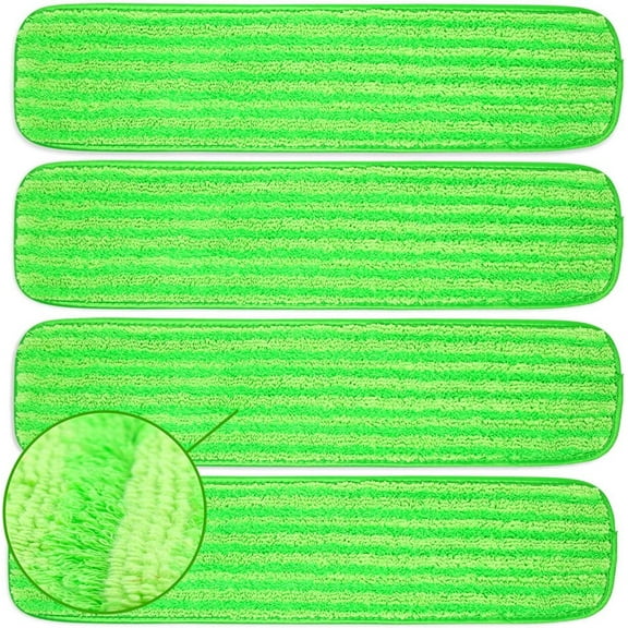 Value 4 Pack Microfiber Mop Pads Reusable, 16-inch Floor Pad Refills Household Cleaning Tools