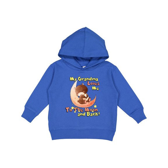 Inktastic My Grandma Loves Me to the Moon and Back Toddler Hoodie