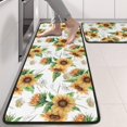 thumbnail image 2 of Kitchen Rugs Sets Of 2,White Sunflower Bouquet Pattern Anti Fatigue Kitchen Mat Rugs Non Slip Washable,Decorative Kitchen Floor Mats for Kitchen,Sink,Laundry,17"x47"+17"x47", 2 of 5