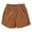 Brown, variant on fatyb Casual Shorts for Toddler Boys Girls Cotton Pull on Shorts Solid Color Kids Summer Shorts with Pockets