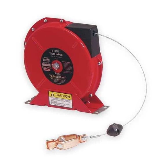 Reelcraft Cable Reel,50 ft,Spring Return,Red G 3050