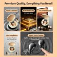 thumbnail image 2 of Wireless Bluetooth Earbuds In‑Ear Comfort Pain‑Free Mini Invisible Earphones with Digital Charging Case for All‑Night Wear Sleeping Earbuds, 2 of 4