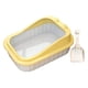 thumbnail image 2 of Caja de arena para gatos grande de 50x36x19cm con forma de dibujos animados, arena para gatos semicerrada con lados altos amarillo, 2 of 8