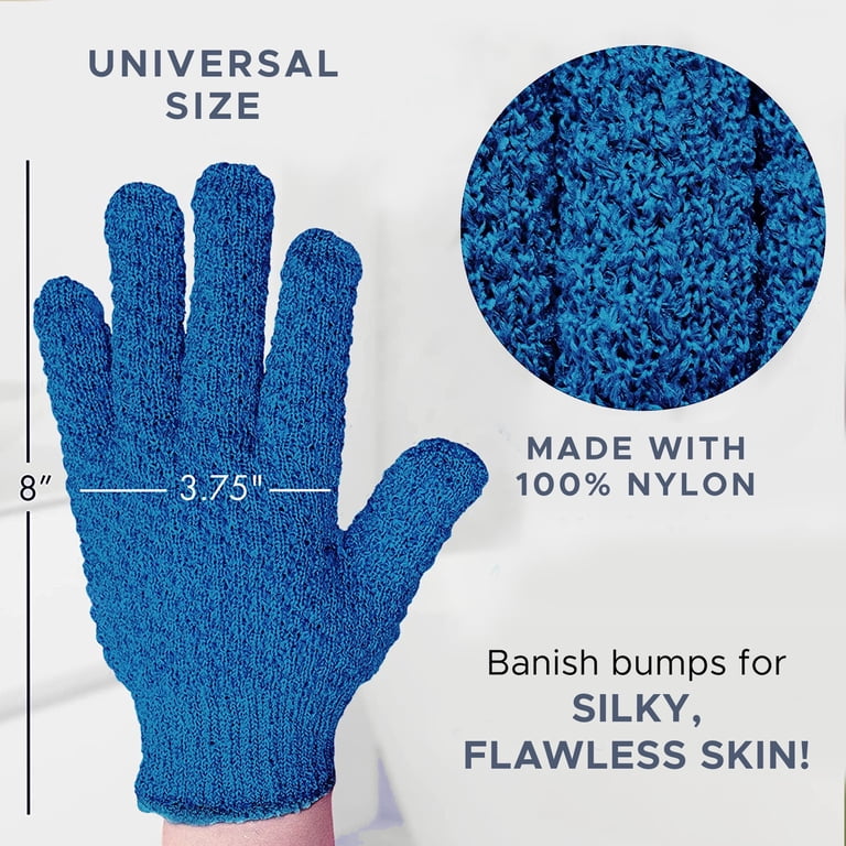 Beauty by Earth Exfoliating Bath Gloves, 2-Pair Pack photo 3