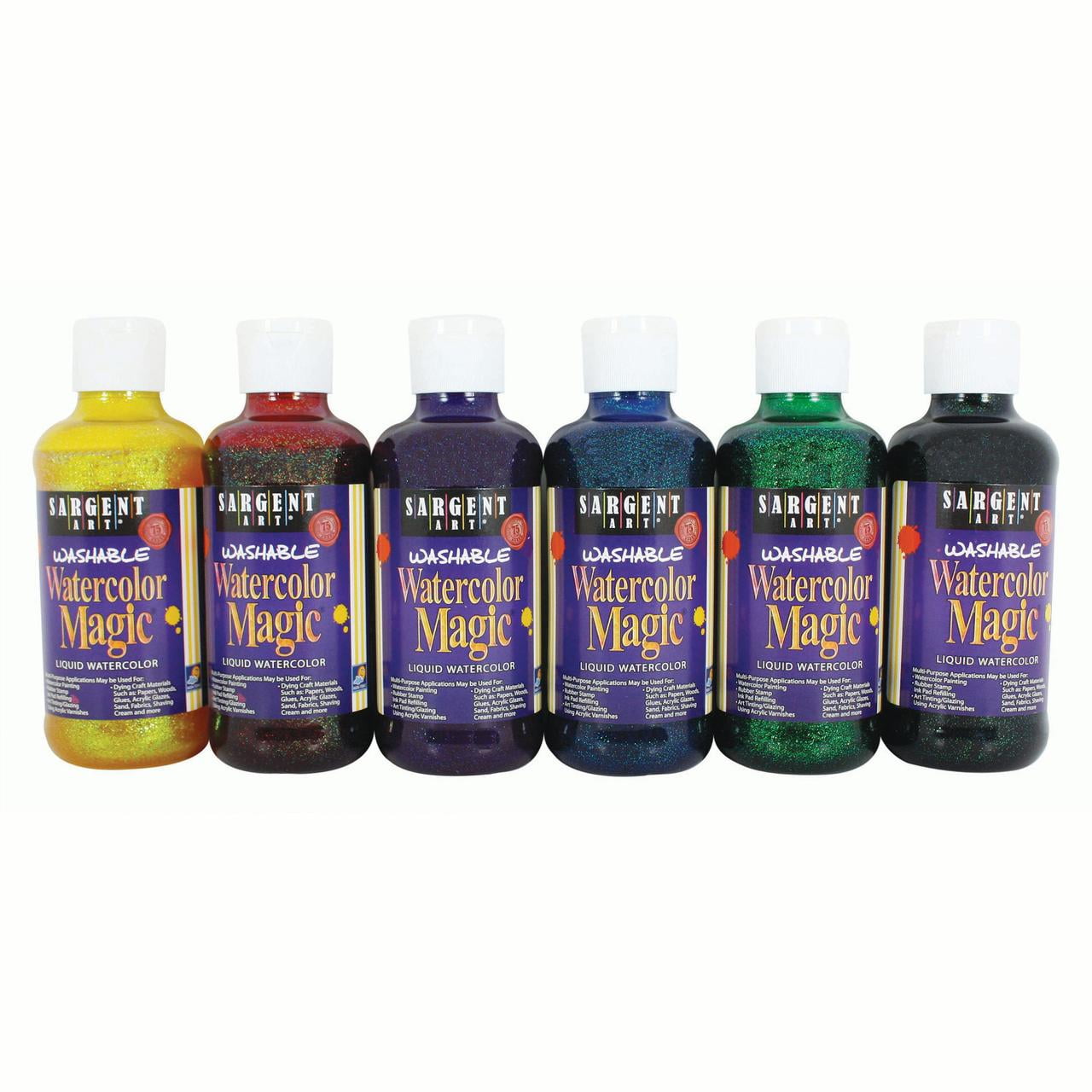 Sargent Art® Washable Watercolor Magic® Paint, 8 oz, Set of 6