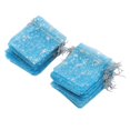 thumbnail image 4 of Drawstring Sheer Mesh Bag, Star Pattern Mesh Bags Transparent  For Wedding Light Blue, 4 of 8
