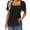 Black, variant on Women Blouses T Shirts for Women Loose Fit Long Shirts Peach Turtleneck Short Sleeve plus Size 2pk Tee Shirt School Walkout Teacher Shirt Laye Cowl Neck Long Sleeve T Cat Clothes Teens Black 2XL
